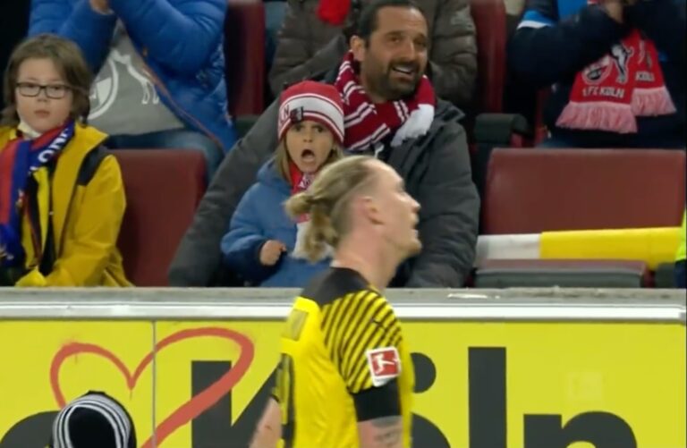 Little FC Köln Fan Goes Full Super Saiyan on Ex-Player During Epic Draw!